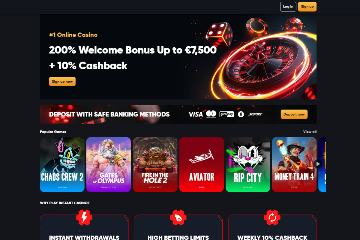 Instant casino inline casino