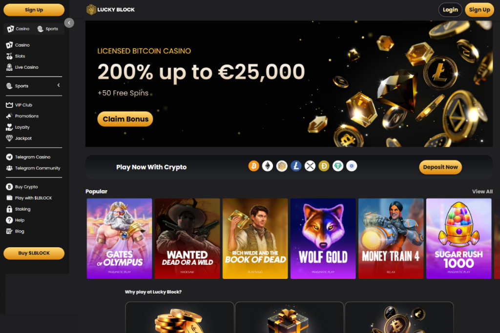 lucky block online casino